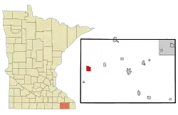 Location of Spring Valleywithin Fillmore County and state of Minnesota