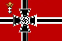 Flag of police in Free City of Danzig Danziger Polizei (c. 1937–1939)