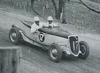 Jack Phillips placed sixth driving a Ford V8 Special