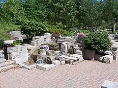 Fountain and plaza area