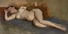 Reclining Nude (1892), oil on canvas, Indianapolis Museum of Art at Newfields