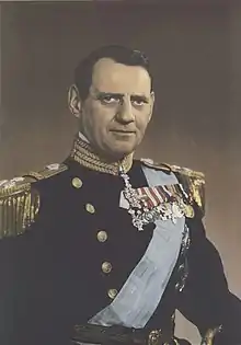 Frederik IX in admiral's uniform
