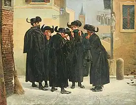 Jews Taking Snuff (1885) by Emanuel Salomon Friedberg-Mírohorský.