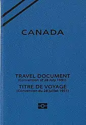 Canadian Refugee Travel Document