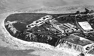 Southeastward view of Grovers Cliff c. 1930 with Fort Heath