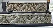 Garland and amorini, Gandhara, c. 2nd-3rd century CE