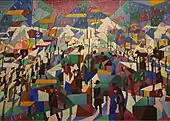 Le Boulevard, 1911, oil on canvas, 63.5 x 91.5&nbsp;cm, Estorick Collection, London