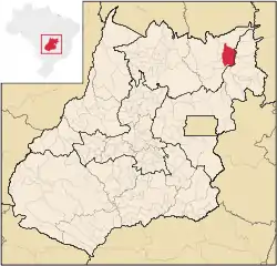 Location in Goiás state