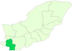 Location of Kordkuy County in Golestan province