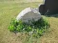 Memorial stone for Gunnar Torhamn and Urban Torhamn placed in Torhamn's church cemetery.
