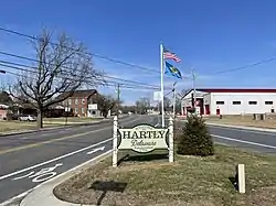 Intersection of DE 11 and DE 44 in Hartly