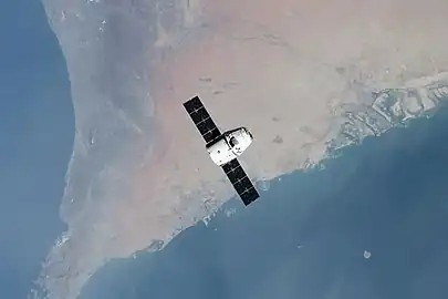 Dragon approaching the ISS