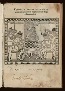 Image 23Book of the customs of men and the duties of nobles or the Book of Chess (1473) (from Chess in the arts)