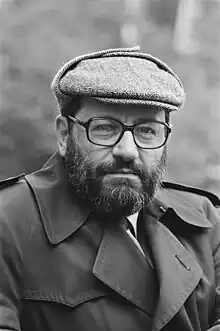 Image 12Umberto Eco OMRI (1932–2016) was an Italian novelist, literary critic, philosopher, semiotician, and university professor. He is widely known for his 1980 novel Il nome della rosa (The Name of the Rose), a historical mystery combining semiotics in fiction with biblical analysis, medieval studies, and literary theory.