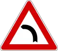 Bend, to left(formerly used )