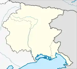 Chiusaforte is located in Friuli-Venezia Giulia