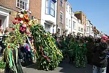 Image 58Jack In the Green, a traditional English folk custom being celebrated in Hastings Old Town, known for its many pre-Victorian buildings. (from Culture of England)