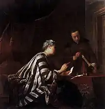 Sealing the Letter (1733), oil on canvas, 146 x 147&nbsp;cm., Schloss Charlottenburg