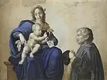 Madonna and Child with Donors, early 19th century.