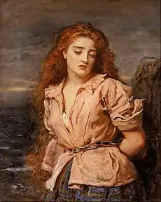 The Martyr of Solway (circa 1871), Walker Art Gallery