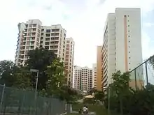 Blocks of flats in Hong Kah.