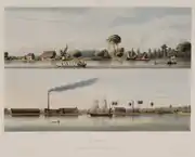 Views of plantations on the river Surinam. Jagtlust and Suzanna's Daal, with Gerard Voorduin, 1860-1862