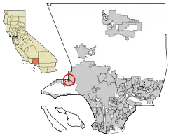 Location of Hidden Hills in Los Angeles County, California