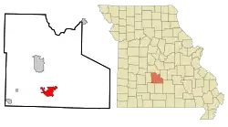 Location within the state of Missouri