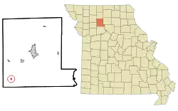 Location of Ludlow, Missouri