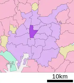Location of Naka-ku in Nagoya