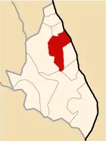 Location of San Salvador de Quije in the Sucre province