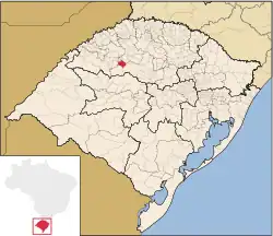 Location of Augusto Pestana
