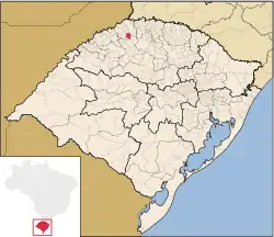 Location of Campo Novo in Rio Grande do Sul