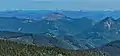 South aspect of Kelly Butte (centered) as seen from Noble Knob, with Colquhoun Peak to the right