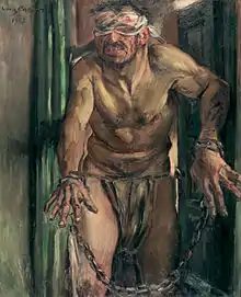 The Blinded Samson (1912), oil on canvas, 105 cm x 130 cm.,  Alte Nationalgalerie, Berlin