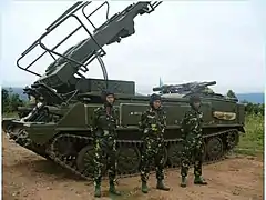 Kub 2K12M2 air defence system of Myanmar Army