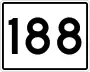 State Route 188 marker