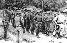 Men from the indigenous tribes of Sabah and Sarawak were recruited by the Malaysian government as Border Scouts under the command of Richard Noone and other officers from the Senoi Praaq to counter the Indonesian infiltrations.