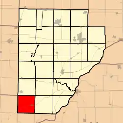 Location in Fulton County