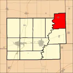 Location in Coles County