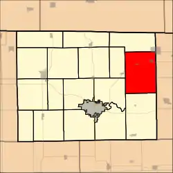 Location in Stephenson County