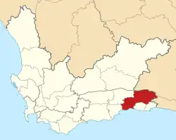Location of George Local Municipality within the Western Cape