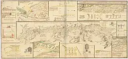 General Map showing the five Projects of the Imperial Canal of Aragon Gregorio Sevilla 1776