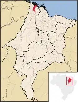 Location in Maranhão state