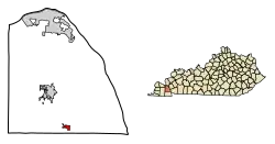 Location in Marshall County, Kentucky