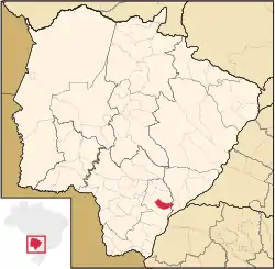 Location in Mato Grosso do Sul state