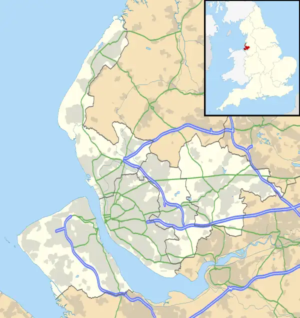 Moreton is located in Merseyside