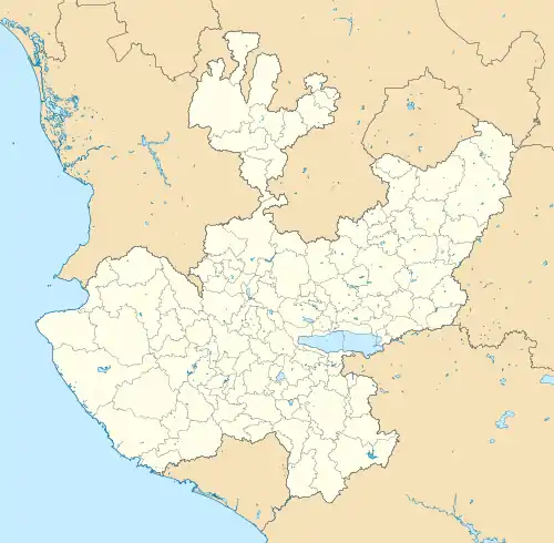 Approximate location where Zapotec is spoken