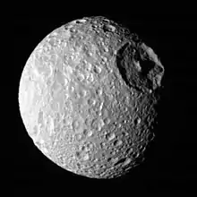 Mimas has a density of 1.1 g/cm3