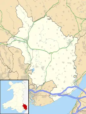 Caerwent is located in Monmouthshire